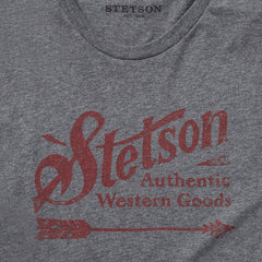 Vintage Arrow Graphic Tee Grey | Stetson