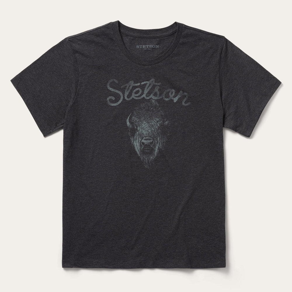 Bison Spirit Graphic Tee Black | Stetson