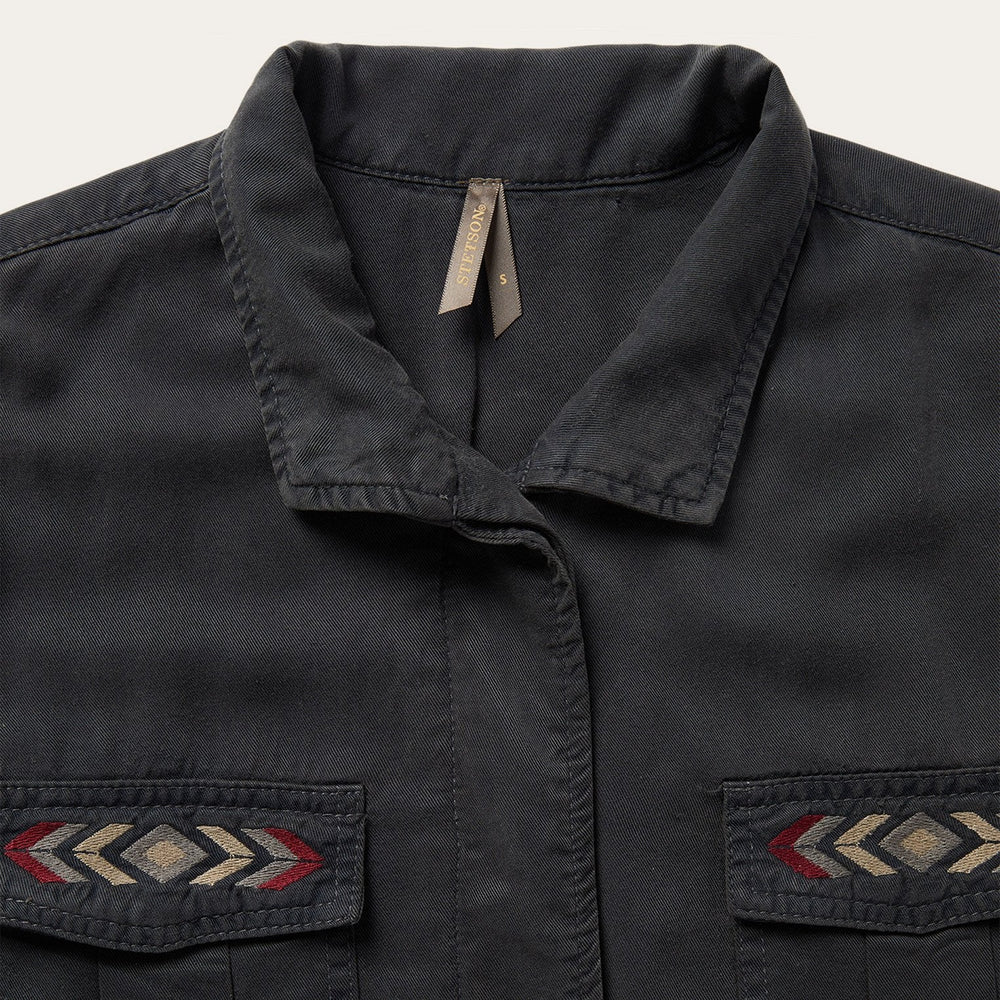 Black Aztec Jacket Grey | Stetson