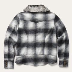 Plaid Cropped Jacket Black | Stetson