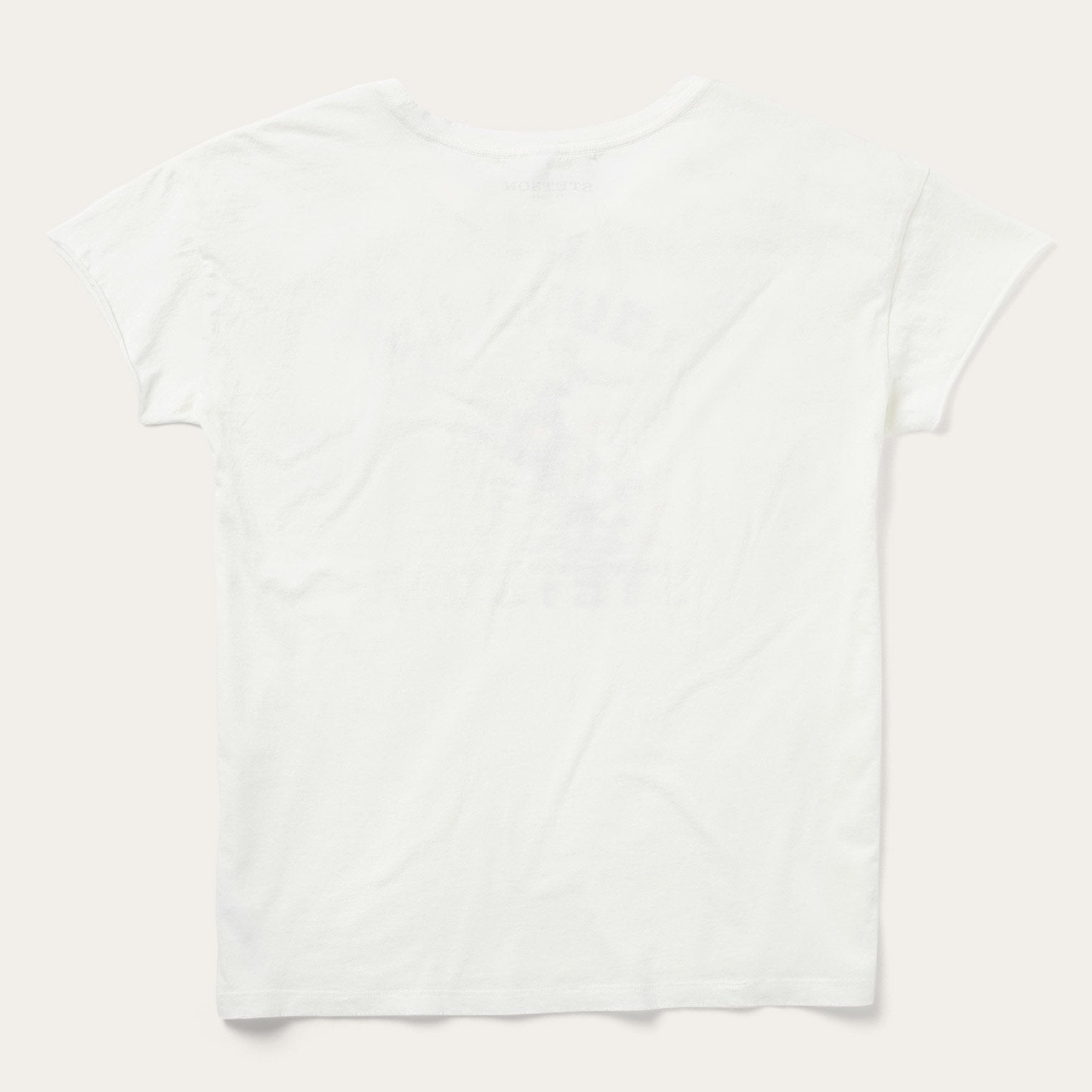 "Round Up" Stetson Vintage Tee White | Stetson