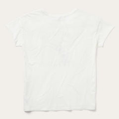 "Round Up" Stetson Vintage Tee White | Stetson