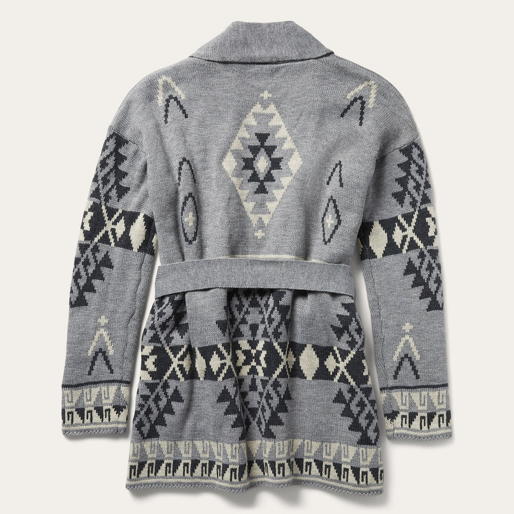 Chunky Knit Tie Sweater in Grey Grey | Stetson