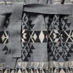 Chunky Knit Tie Sweater in Grey Grey | Stetson
