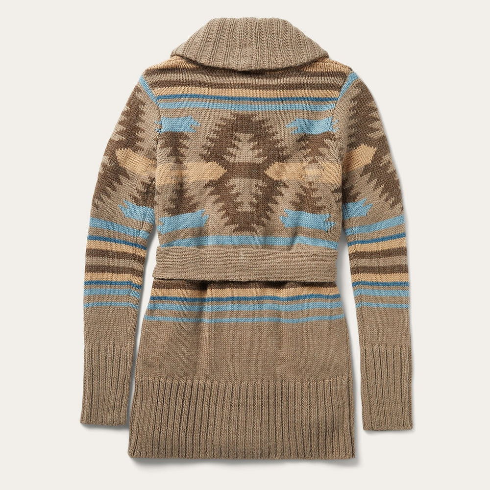 Chunky Knit Tie Sweater in Brown Wine | Stetson