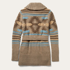 Chunky Knit Tie Sweater in Brown Wine | Stetson