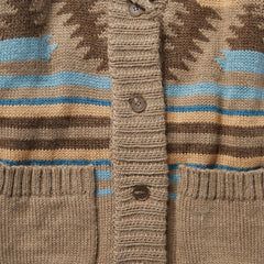 Chunky Knit Tie Sweater in Brown Wine | Stetson