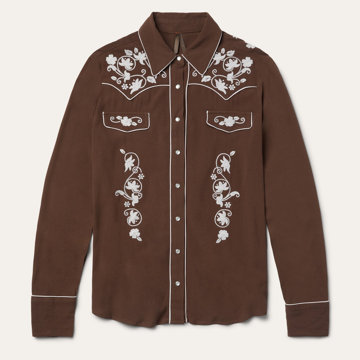 Classic Western Snap Shirt Brown | Stetson
