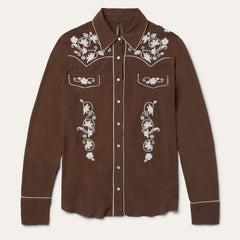 Classic Western Snap Shirt Brown | Stetson