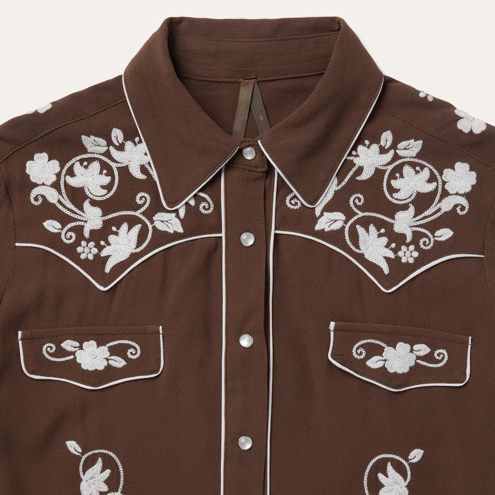 Classic Western Snap Shirt Brown | Stetson