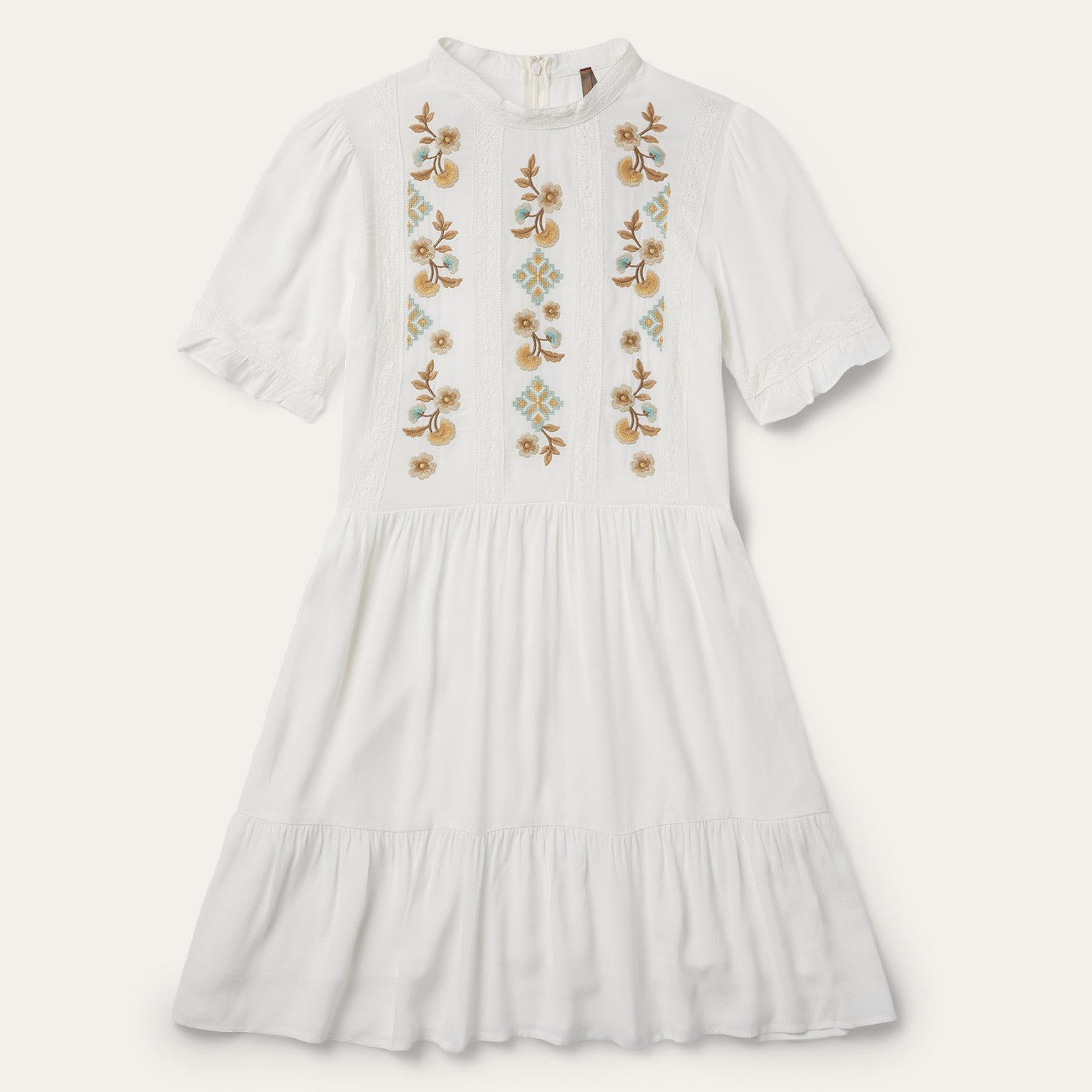 Flat Weave Dress White | Stetson