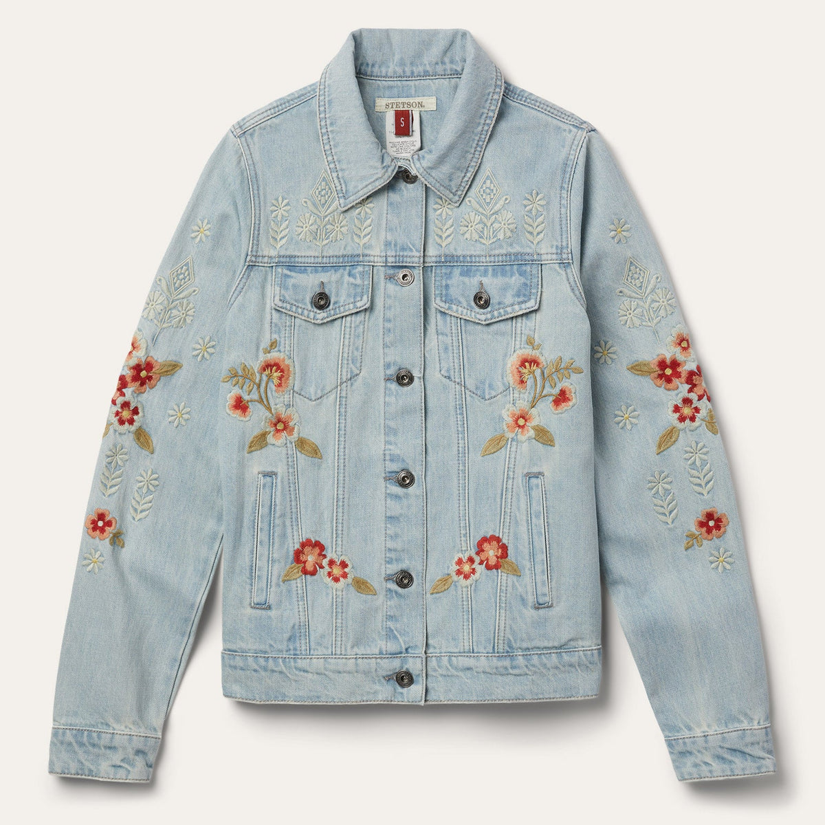Embroidered Denim Jacket Blue | Stetson