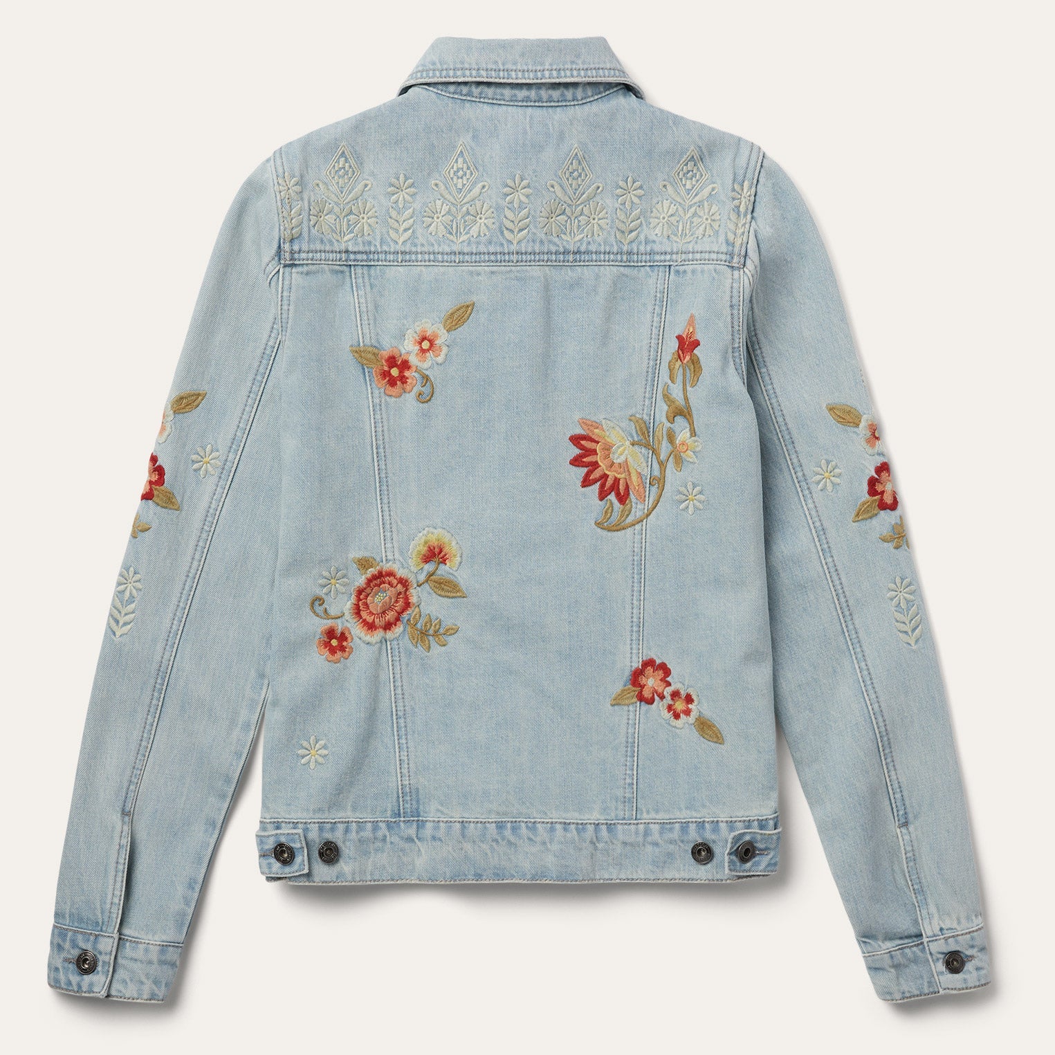 Embroidered Denim Jacket Blue | Stetson