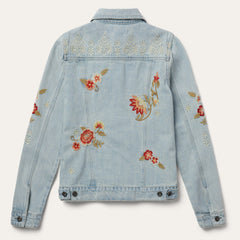 Embroidered Denim Jacket Blue | Stetson