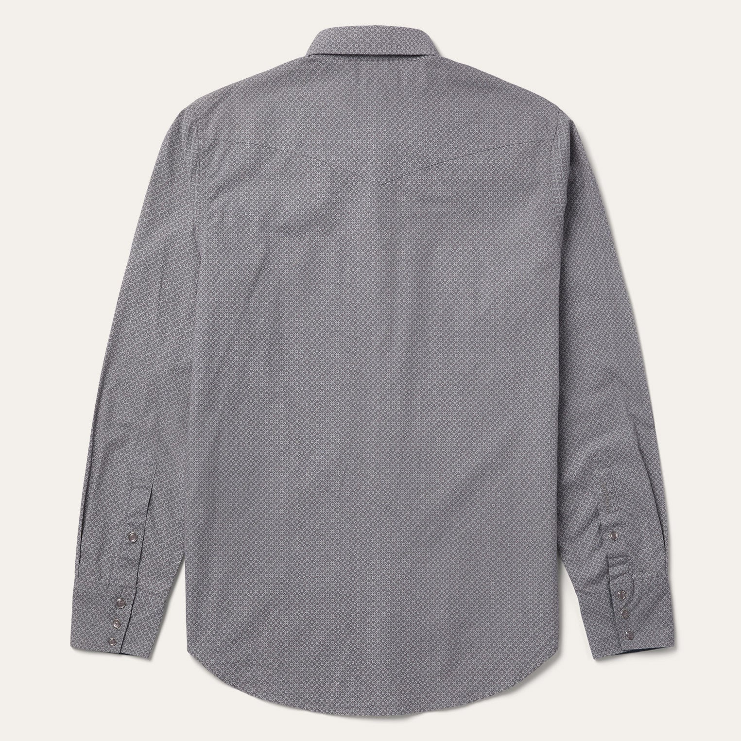 Diamond Print Western Shirt Grey | Stetson