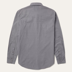 Diamond Print Western Shirt Grey | Stetson