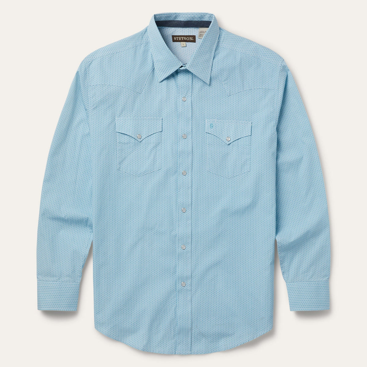 Geo Western Shirt Blue | Stetson