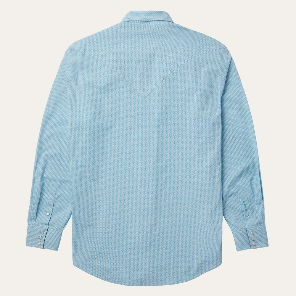 Geo Western Shirt Blue | Stetson