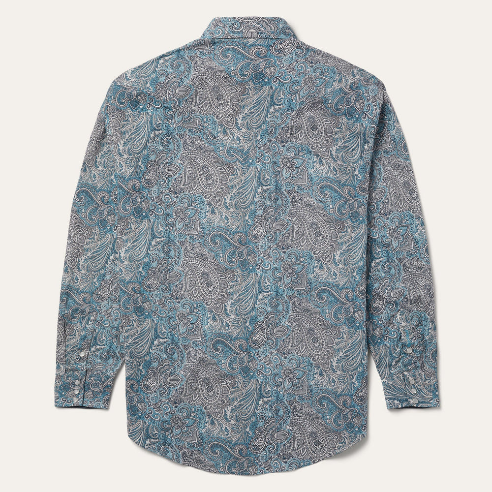 Paisley Western Shirt Green | Stetson