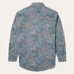 Paisley Western Shirt Green | Stetson