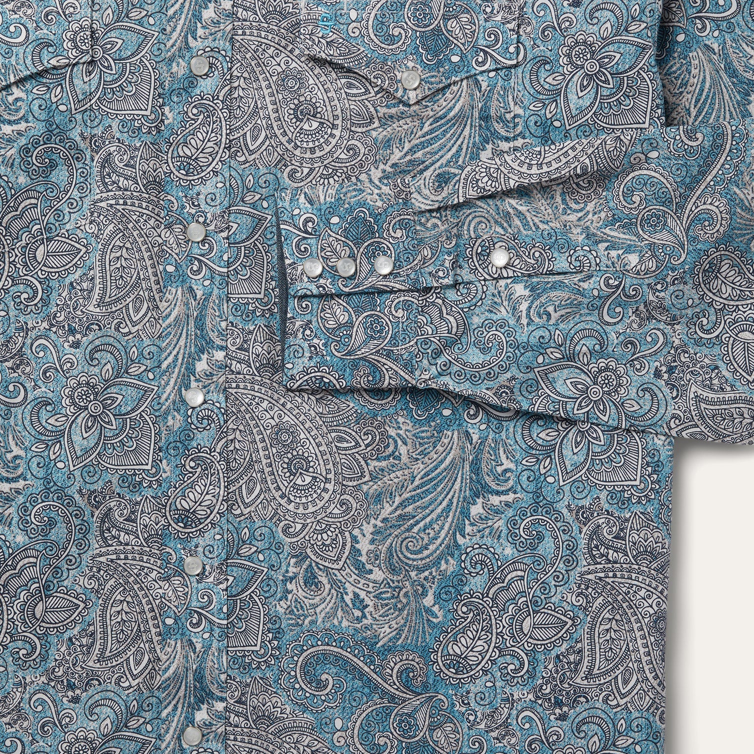 Paisley Western Shirt Green | Stetson