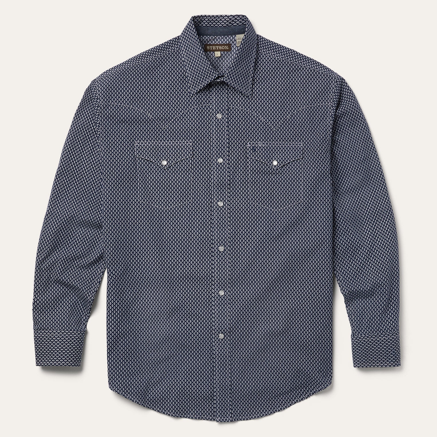 Diamond Geo Western Shirt Blue | Stetson