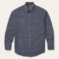 Diamond Geo Western Shirt Blue | Stetson