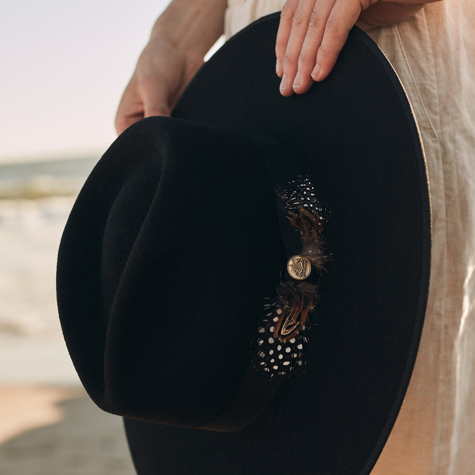 Midtown Wide Flat Brim Hat Black | Stetson