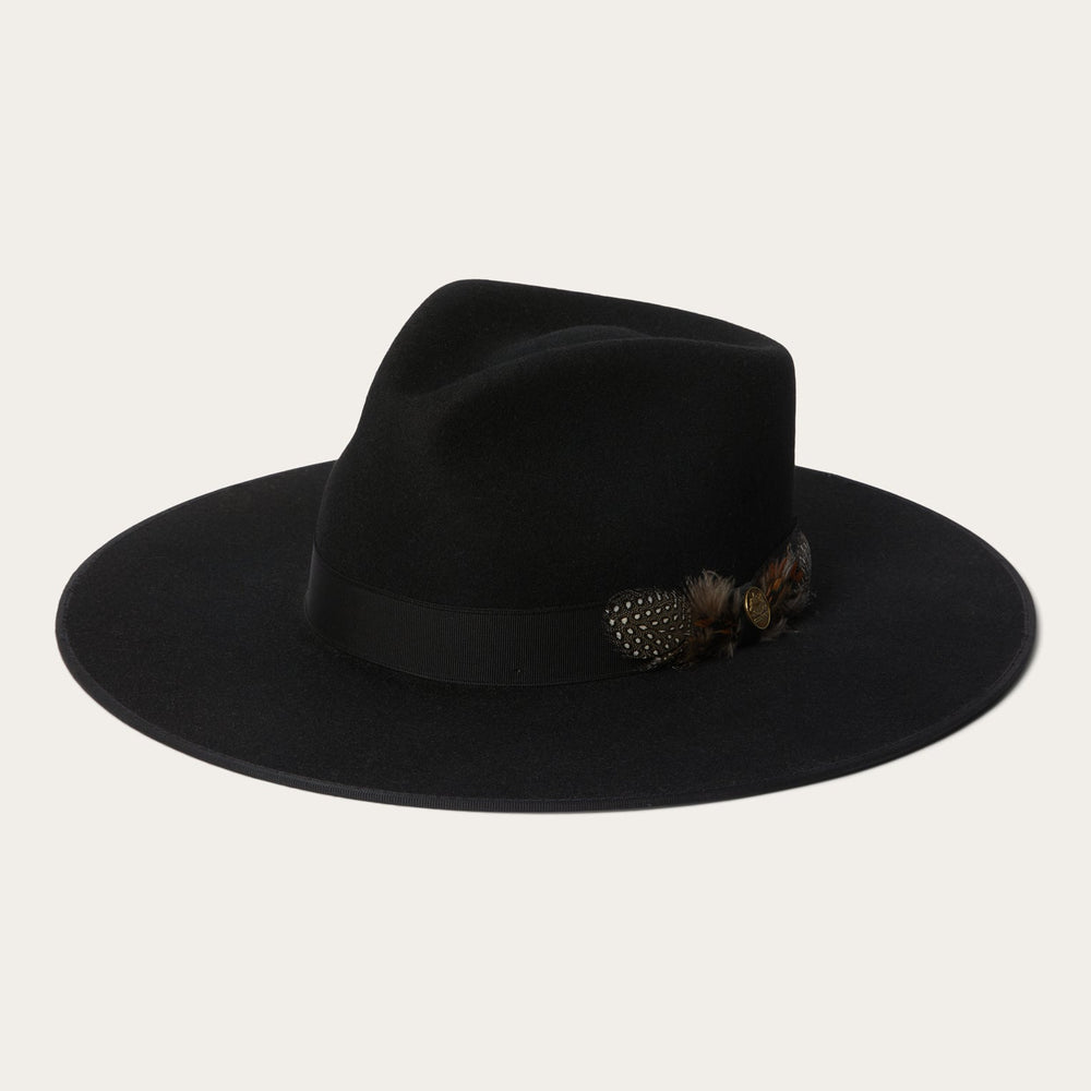 Midtown Wide Flat Brim Hat Black | Stetson