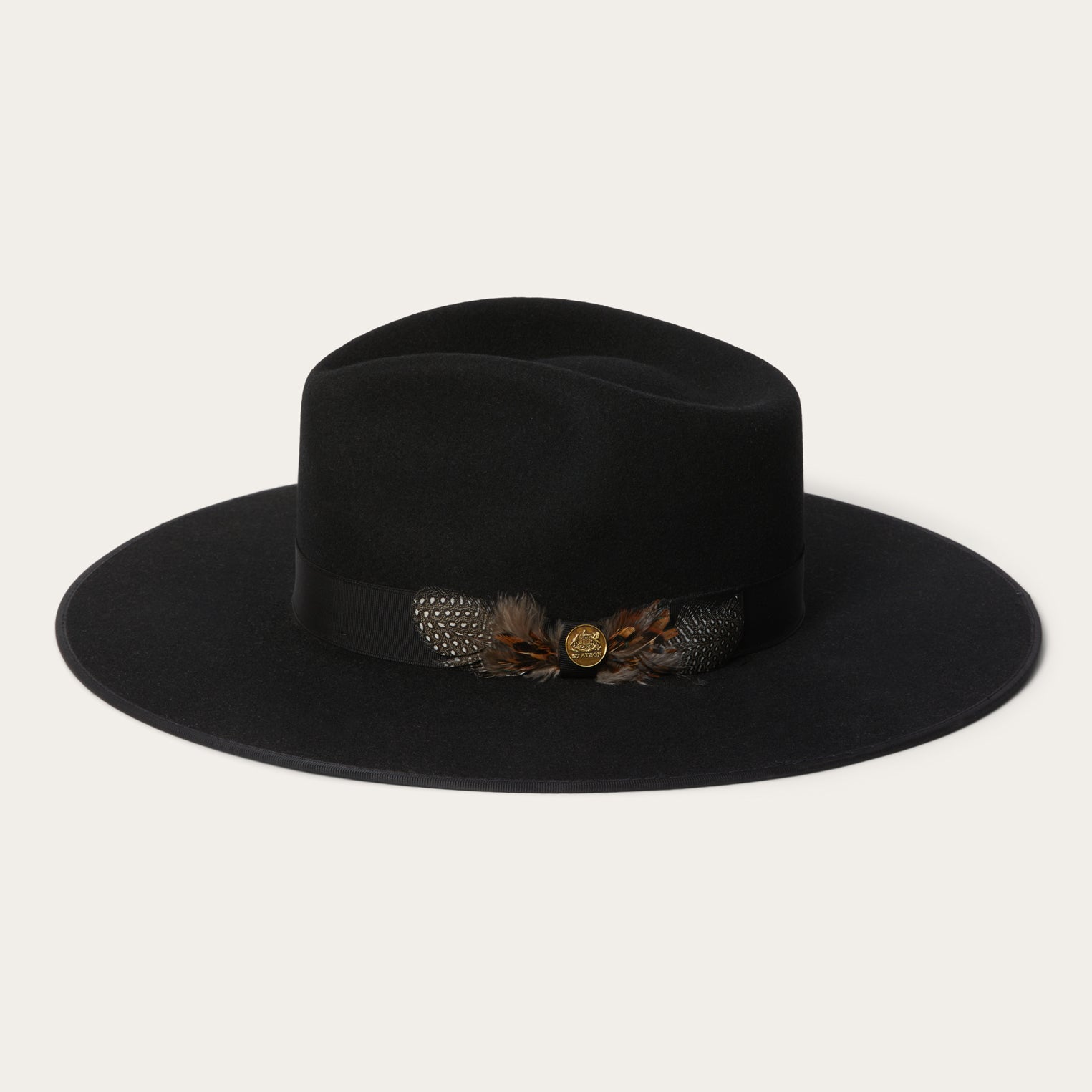 Midtown Wide Flat Brim Hat Black | Stetson