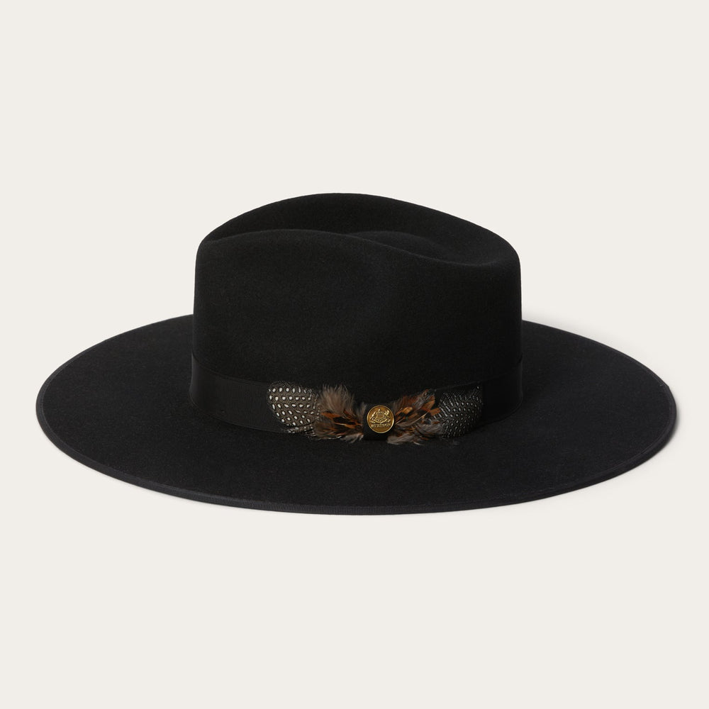 Midtown Wide Flat Brim Hat Black | Stetson
