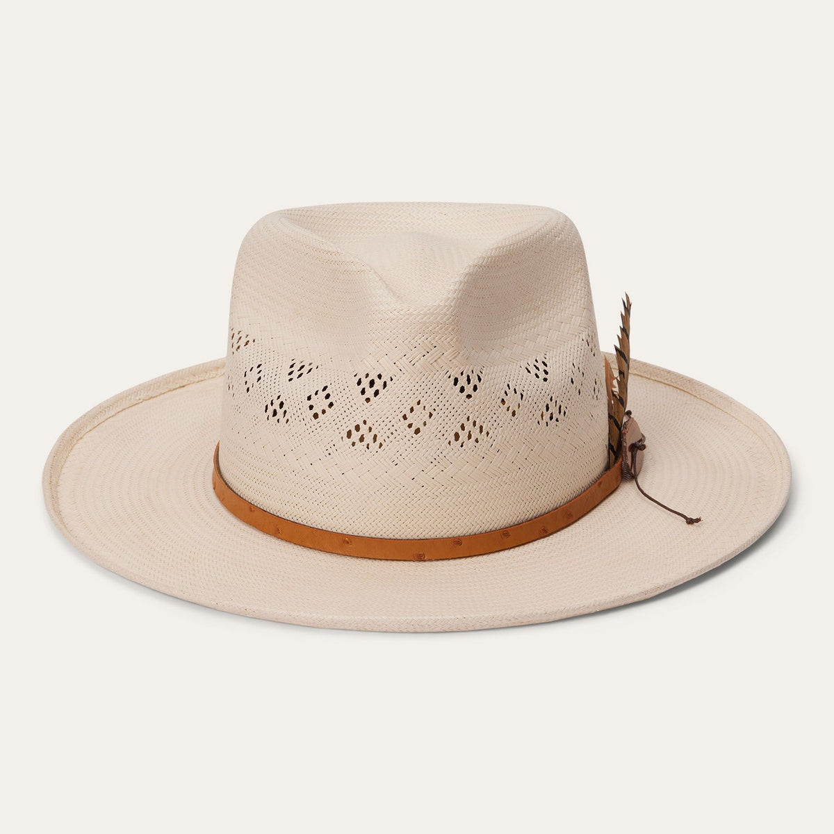 Andromeda Vented Straw Fedora Natural | Stetson