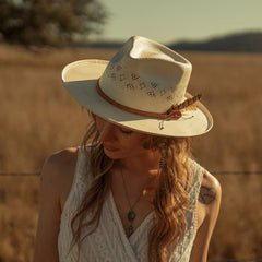 Andromeda Vented Straw Fedora Natural | Stetson