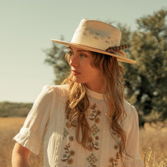 Andromeda Vented Straw Fedora Natural | Stetson