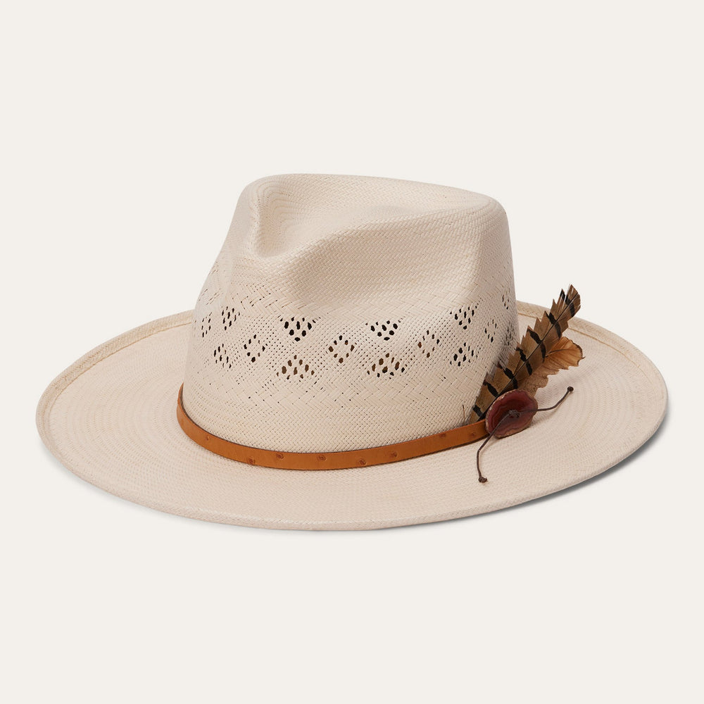 Andromeda Vented Straw Fedora Natural | Stetson