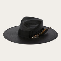 Atacama Straw Fedora Black | Stetson