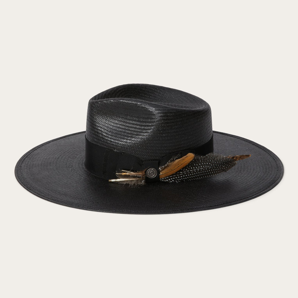 Atacama Straw Fedora Black | Stetson