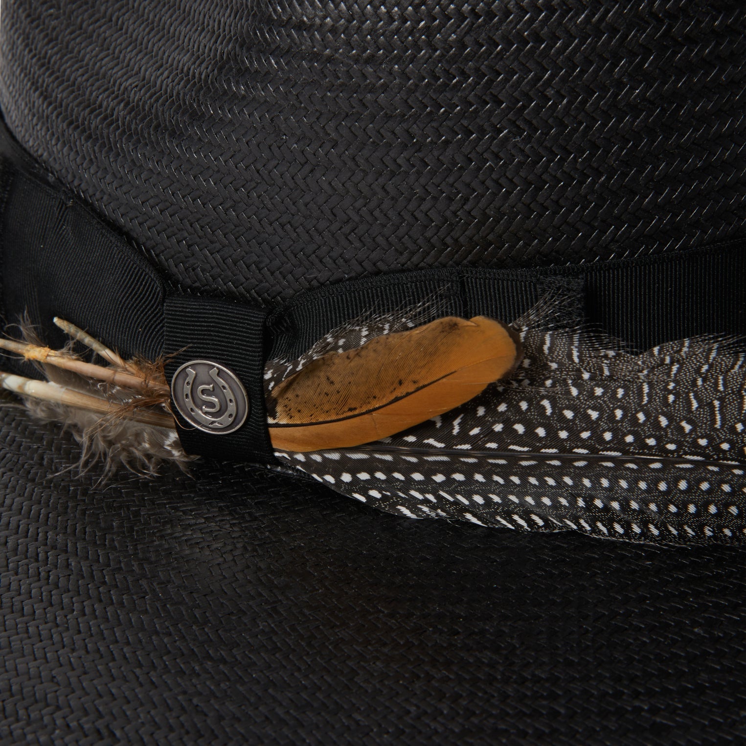 Atacama Straw Fedora Black | Stetson