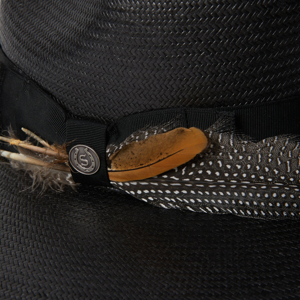 Atacama Straw Fedora Black | Stetson