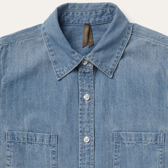 Long-Sleeved Denim Shirt Blue | Stetson