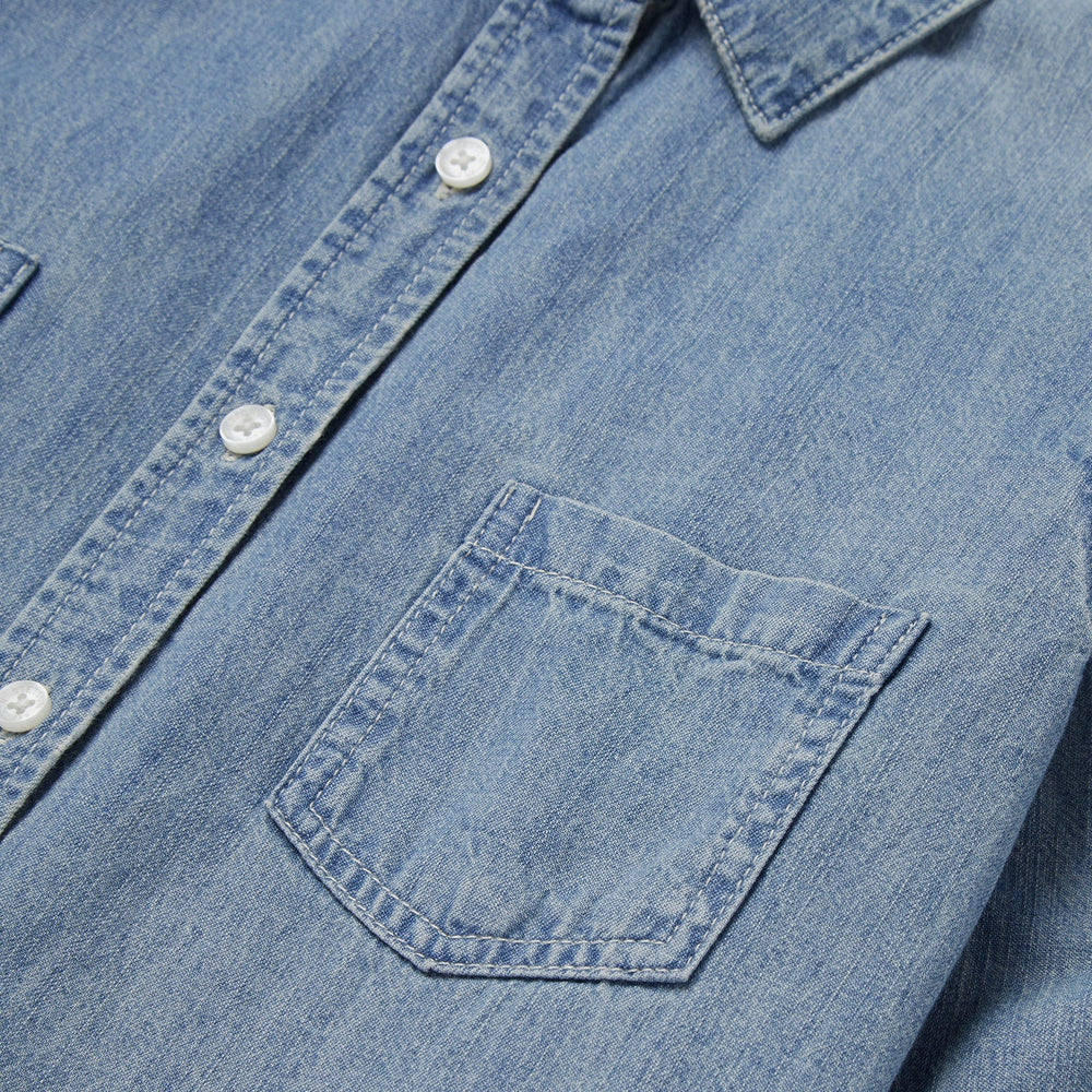 Long-Sleeved Denim Shirt Blue | Stetson