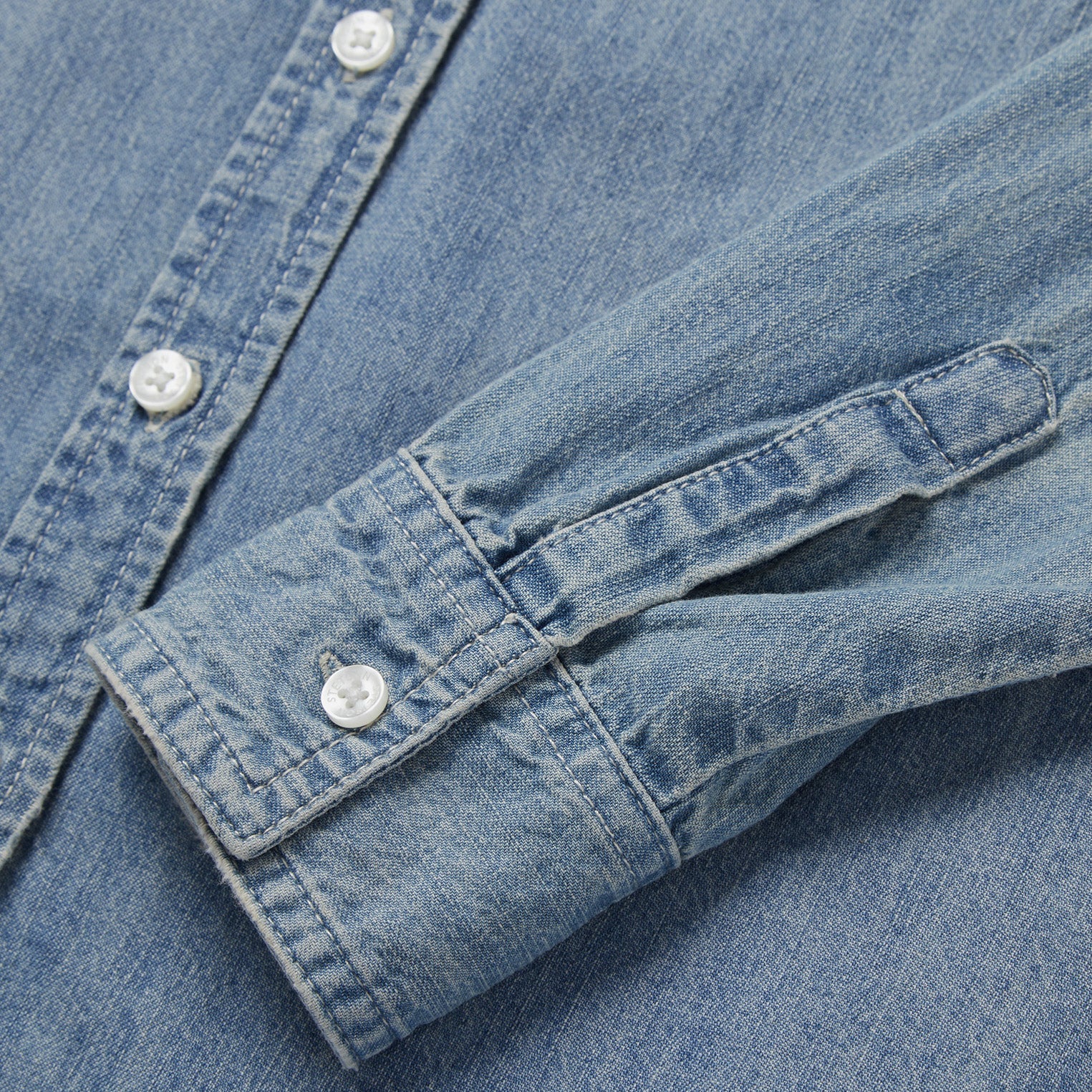 Long-Sleeved Denim Shirt Blue | Stetson