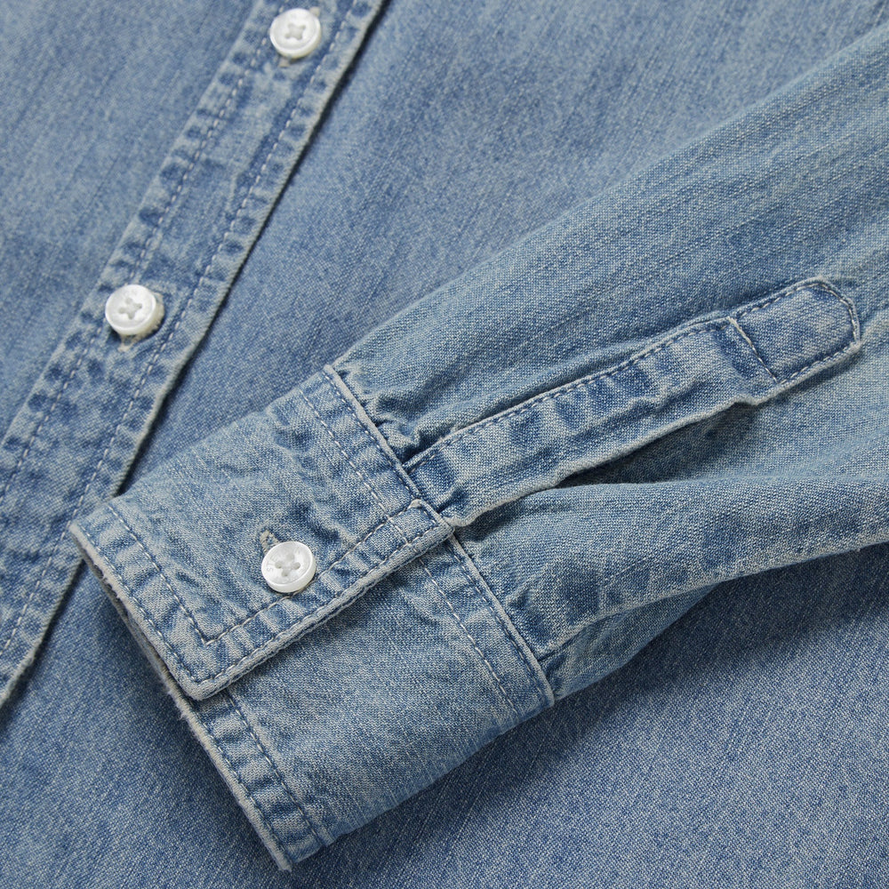 Long-Sleeved Denim Shirt Blue | Stetson