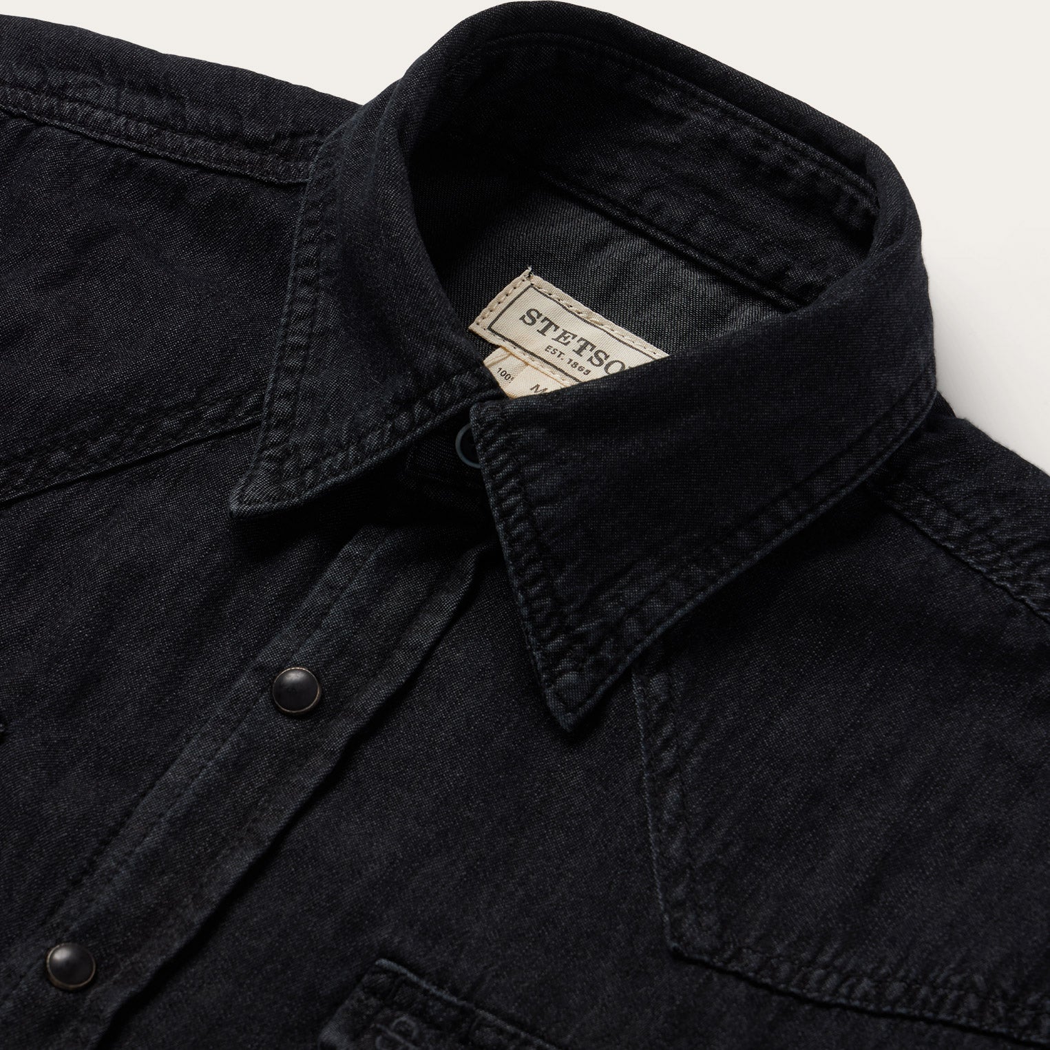 Modern Denim Western Shirt Black | Stetson