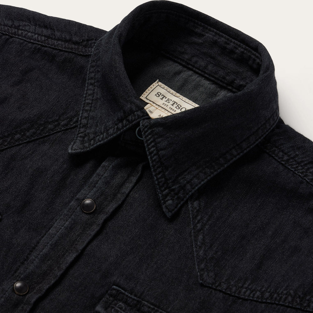 Modern Denim Western Shirt Black | Stetson