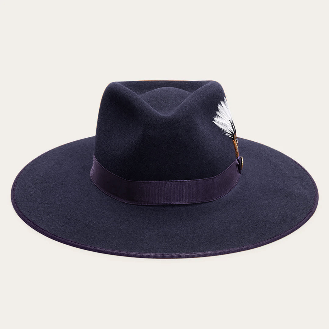 Midtown Wide Flat Brim Hat Navy | Stetson