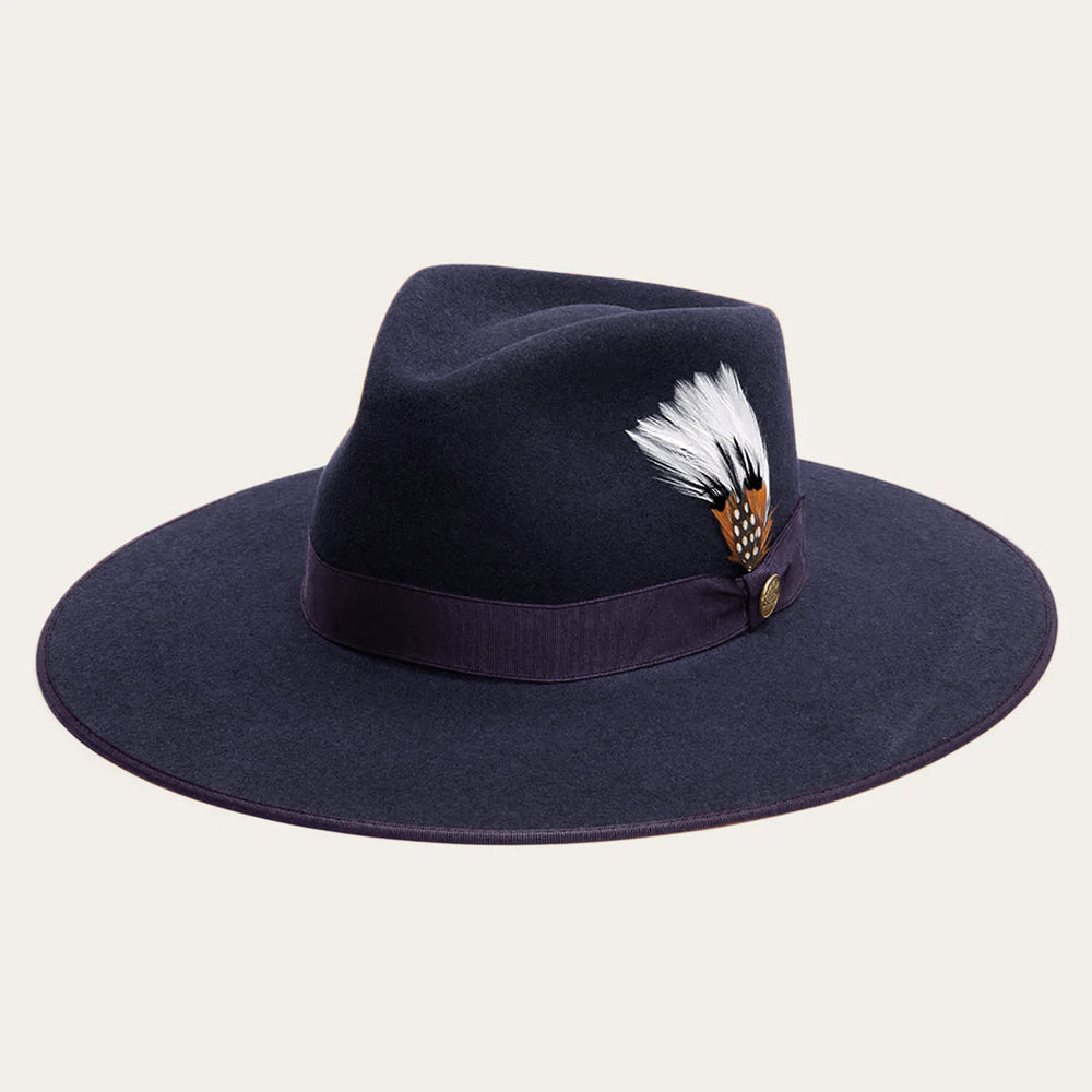 Midtown Wide Flat Brim Hat Navy | Stetson