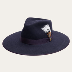 Midtown Wide Flat Brim Hat Navy | Stetson