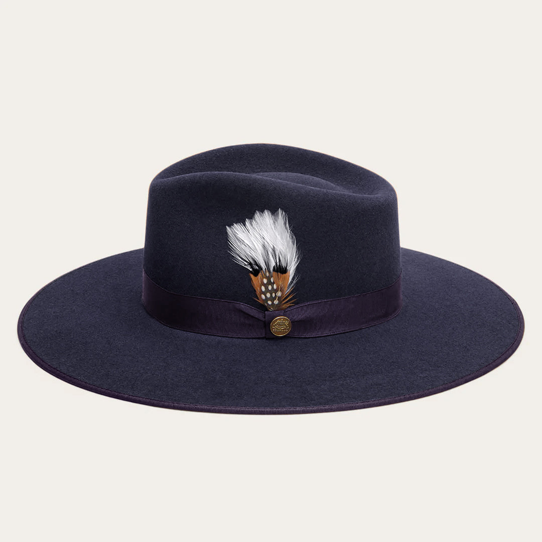 Midtown Wide Flat Brim Hat Navy | Stetson