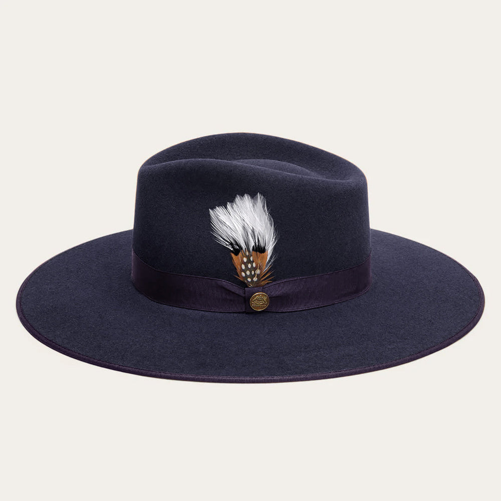 Midtown Wide Flat Brim Hat Navy | Stetson